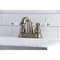 Kingston Brass KB5613PL Restoration 4" Centerset Bathroom Faucet, Antique Brass KB5613PL - alternate 2